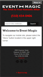 Mobile Screenshot of eventmagic.com