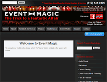 Tablet Screenshot of eventmagic.com